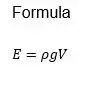 formula de empuje principio de arquímedes