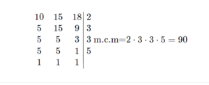 Lee más sobre el artículo Ejercicios de mínimo común múltiplo